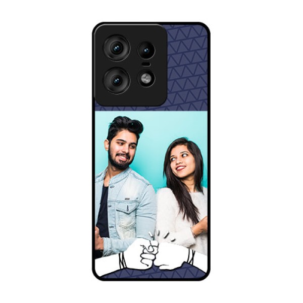 Motorola Edge 50 Pro 5G Custom Glass Phone CaseWith Best Friends Design Motorola Edge 50 Pro 5G Custom Glass Phone CaseWith Best Friends Design