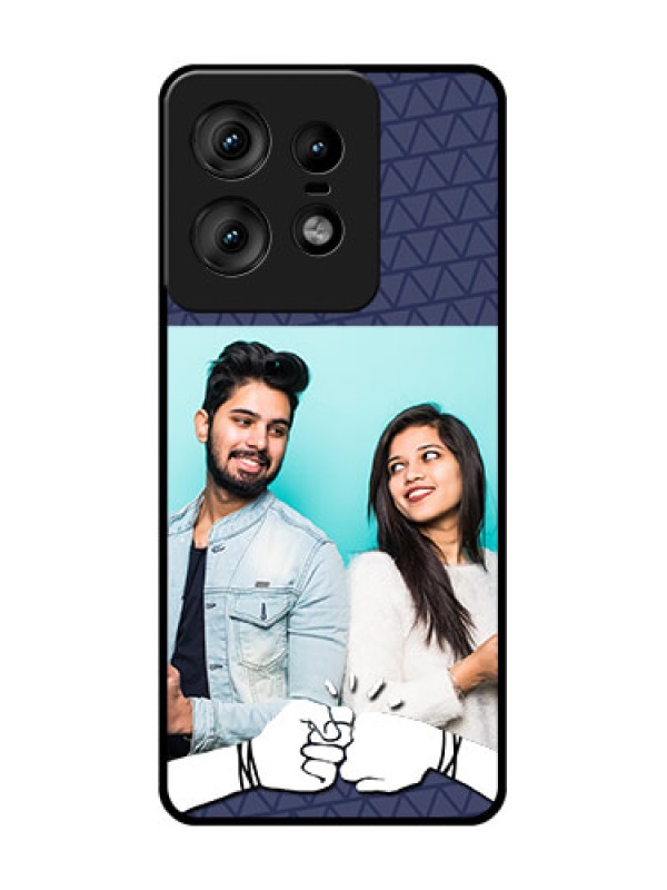 Custom Motorola Edge 50 Pro 5G Custom Glass Phone CaseWith Best Friends Design