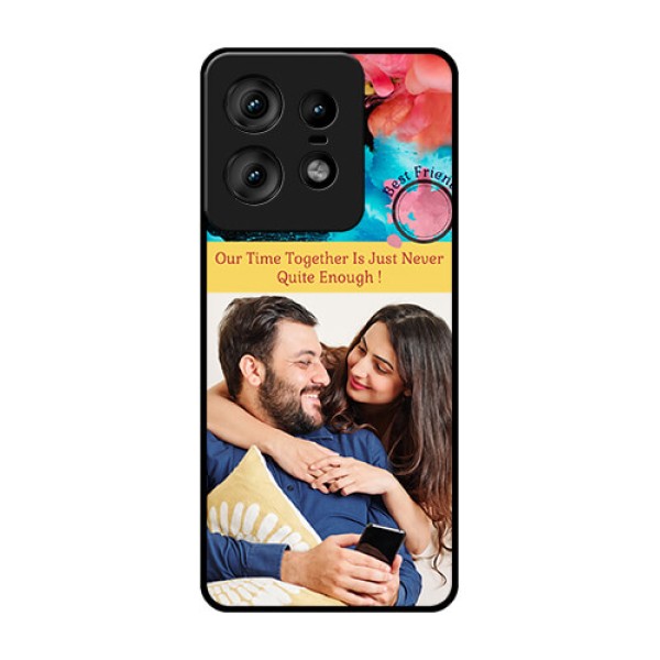 Motorola Edge 50 Pro 5G Custom Glass Phone CaseQuote With Acrylic Painting Design