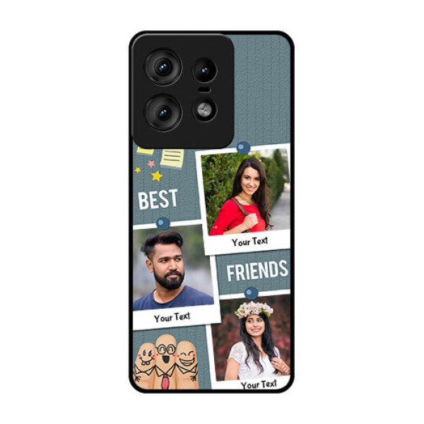 Motorola Edge 50 Pro 5G Custom Glass Phone CaseSticky Frames And Friendship Design Motorola Edge 50 Pro 5G Custom Glass Phone CaseSticky Frames And Friendship Design