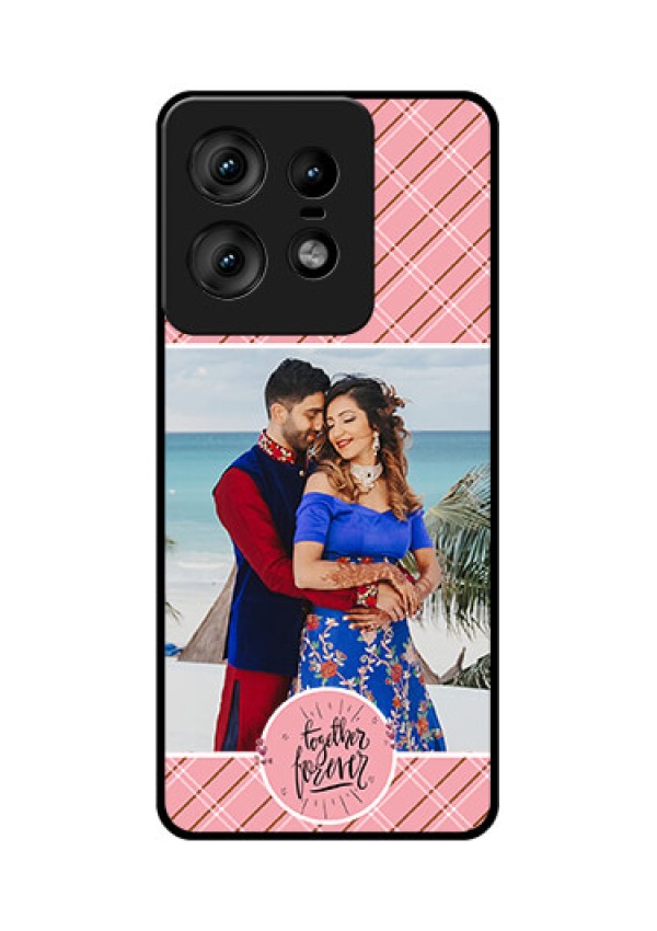 Motorola Edge 50 Pro 5G Custom Glass Phone CaseTogether Forever Design