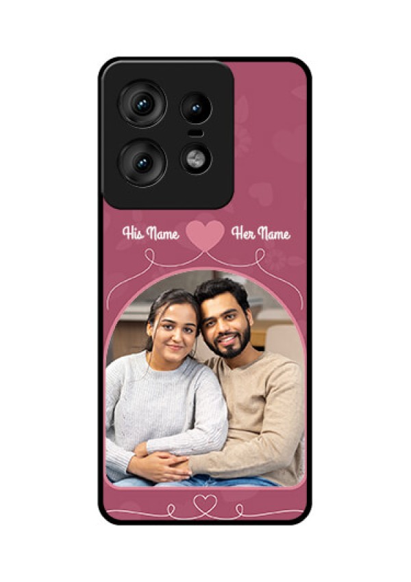 Motorola Edge 50 Pro 5G Custom Glass Phone CaseLove Floral Design