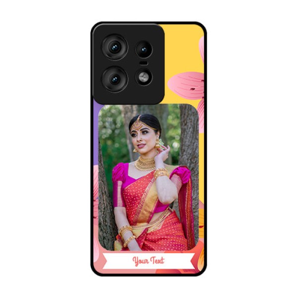 Motorola Edge 50 Pro 5G Custom Glass Phone Case3 Image With Vintage Floral Design Motorola Edge 50 Pro 5G Custom Glass Phone Case3 Image With Vintage Floral Design