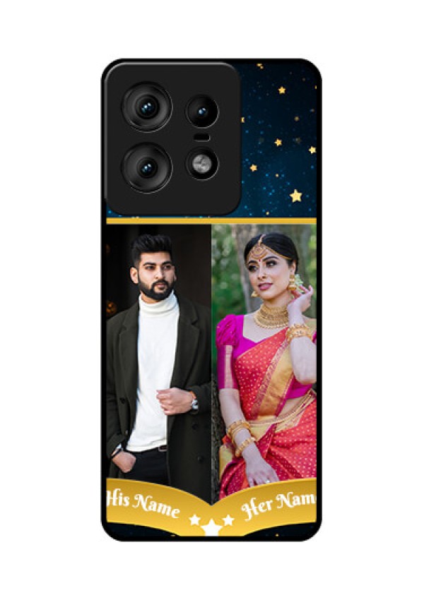 Motorola Edge 50 Pro 5G Custom Glass Phone CaseGalaxy Stars Backdrop Design