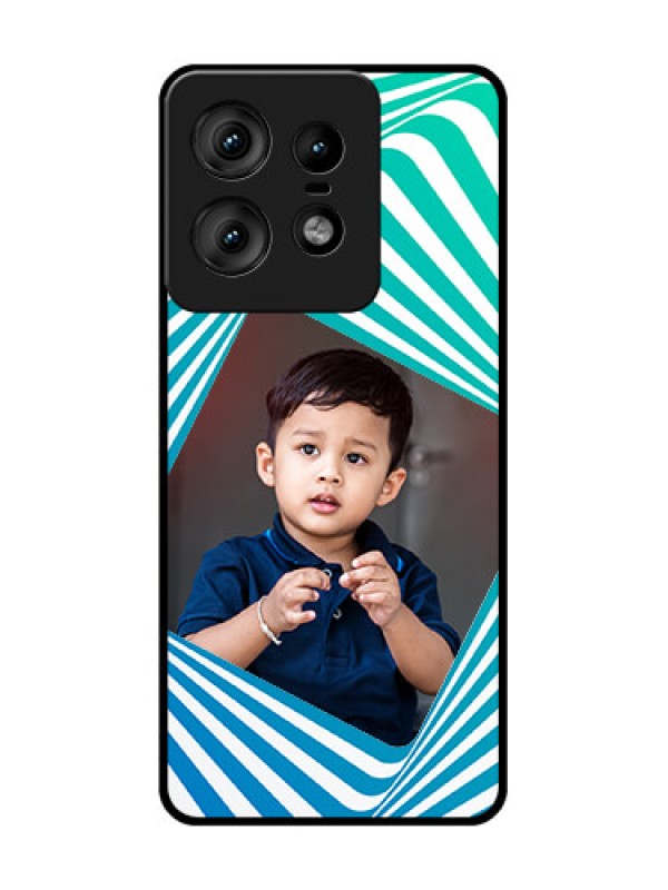 Custom Motorola Edge 50 Pro 5G Custom Glass Phone CaseAbstract Spiral Design