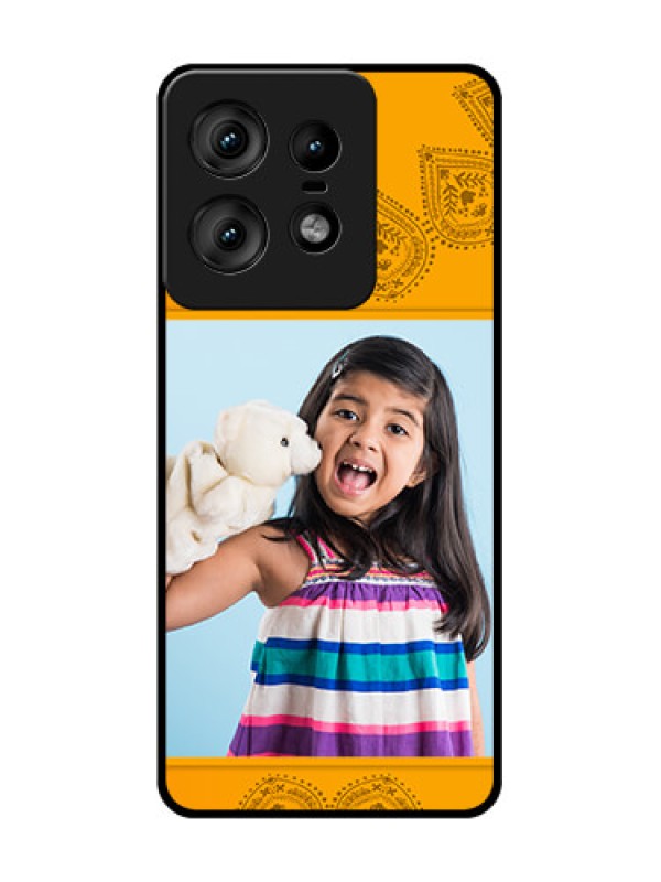 Custom Motorola Edge 50 Pro 5G Custom Glass Phone CasePhoto Wedding Design