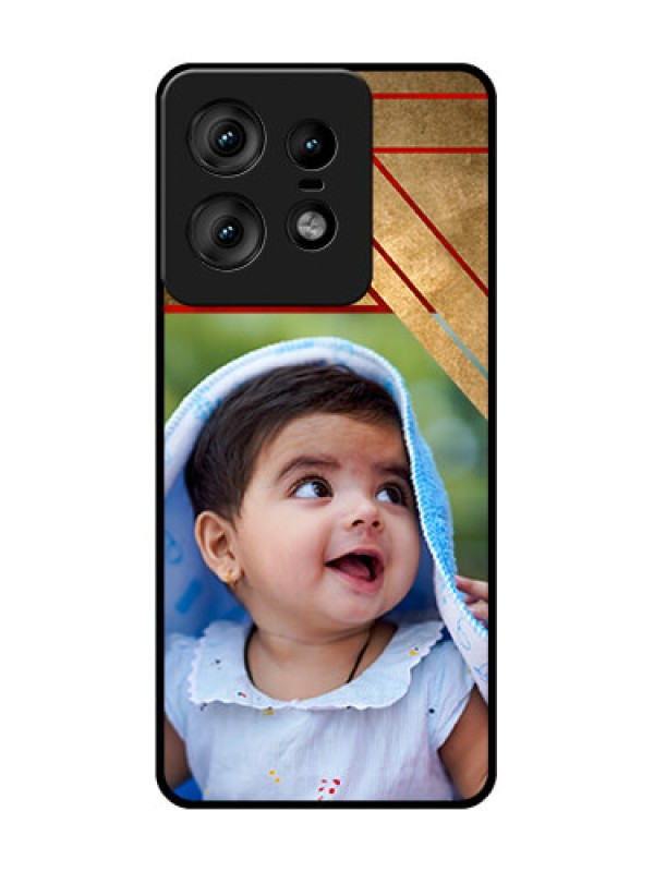 Custom Motorola Edge 50 Pro 5G Custom Glass Phone CaseGradient Abstract Texture Design