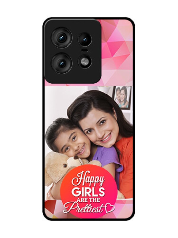 Custom Motorola Edge 50 Pro 5G Custom Glass Phone CaseAbstract Triangle Design