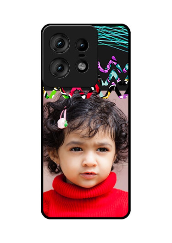 Motorola Edge 50 Pro 5G Custom Glass Phone CaseNeon Abstract Design