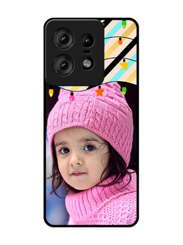 Custom Motorola Edge 50 Pro 5G Custom Glass Phone CaseLights Hanging Design