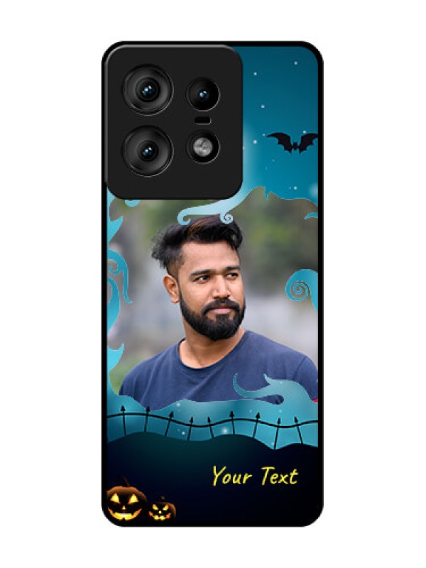 Custom Motorola Edge 50 Pro 5G Custom Glass Phone CaseHalloween Frame Design