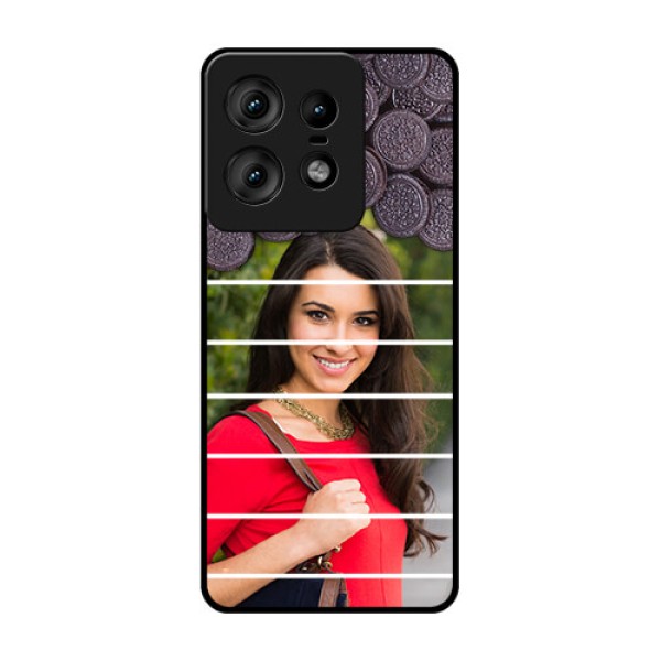 Motorola Edge 50 Pro 5G Custom Glass Phone CaseWith Oreo Biscuit Design Motorola Edge 50 Pro 5G Custom Glass Phone CaseWith Oreo Biscuit Design