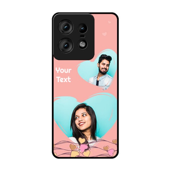 Motorola Edge 50 Pro 5G Custom Glass Phone CaseLove Doodle Design