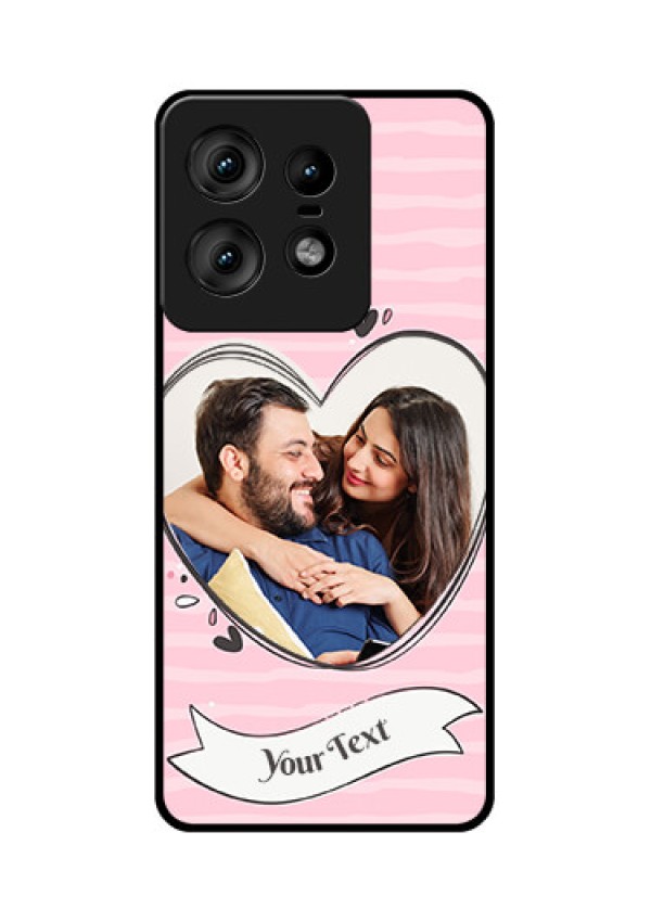 Motorola Edge 50 Pro 5G Custom Glass Phone CaseVintage Heart Design