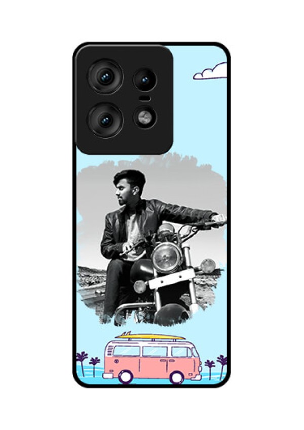 Motorola Edge 50 Pro 5G Custom Glass Phone CaseTravel and Adventure Design