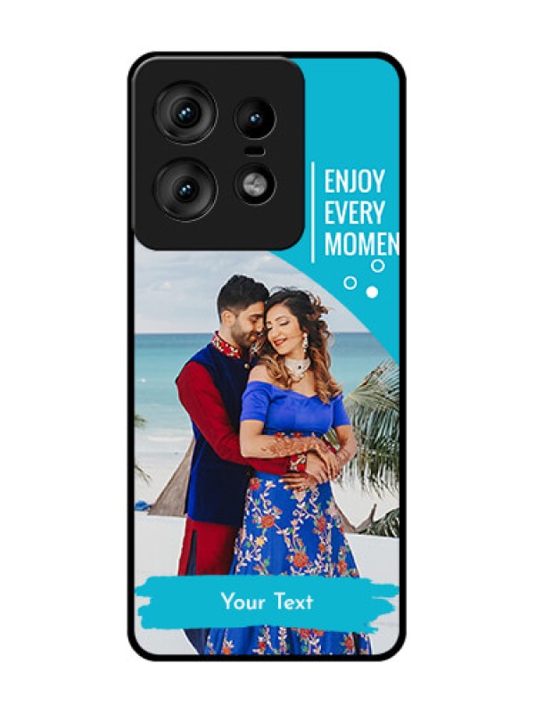 Custom Motorola Edge 50 Pro 5G Custom Glass Phone CaseHappy Moment Design