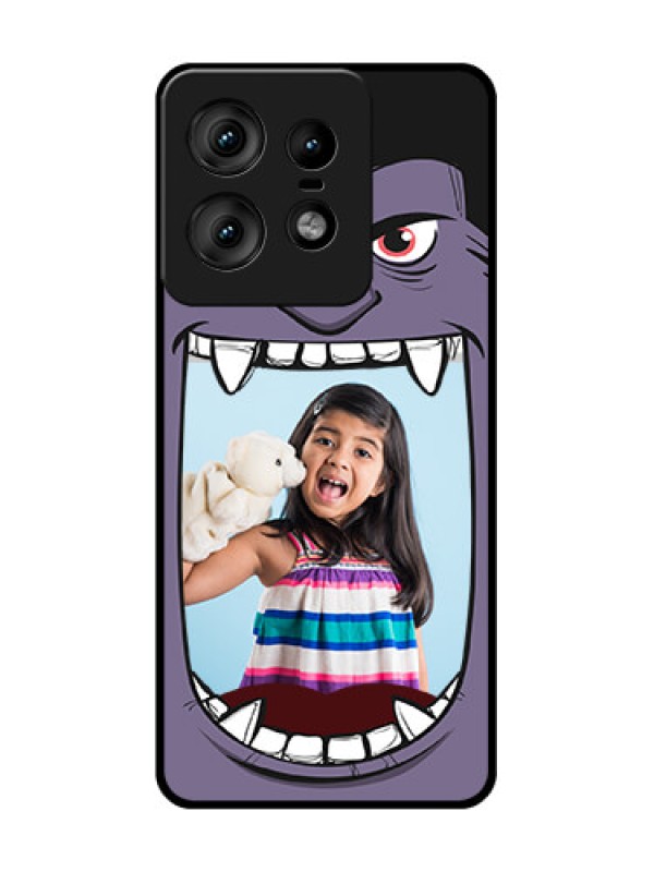 Custom Motorola Edge 50 Pro 5G Custom Glass Phone CaseAngry Monster Design