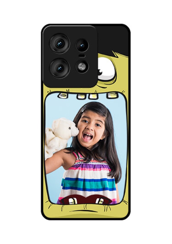 Motorola Edge 50 Pro 5G Custom Glass Phone CaseCartoon Monster Back Case Design