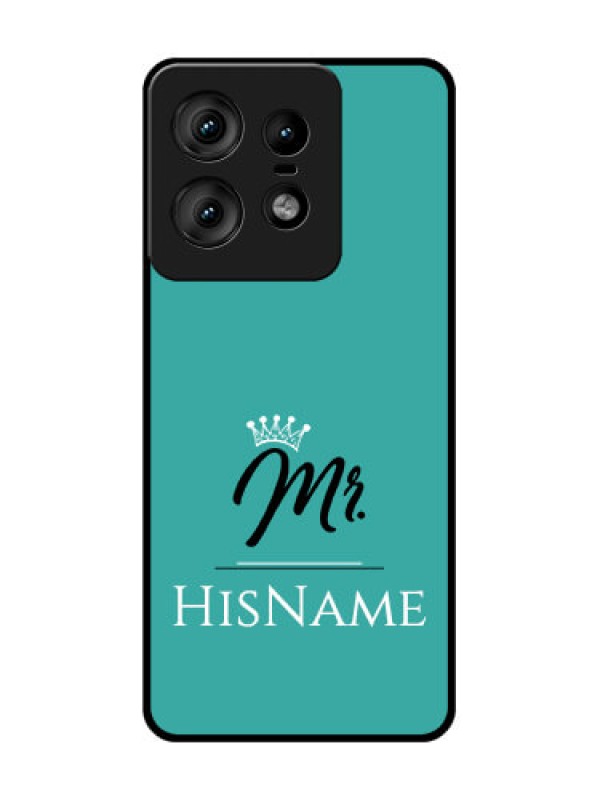 Custom Motorola Edge 50 Pro 5G Custom Glass Phone CaseMr With Name Design