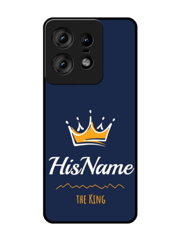 Custom Motorola Edge 50 Pro 5G Custom Glass Phone CaseKing With Name Design
