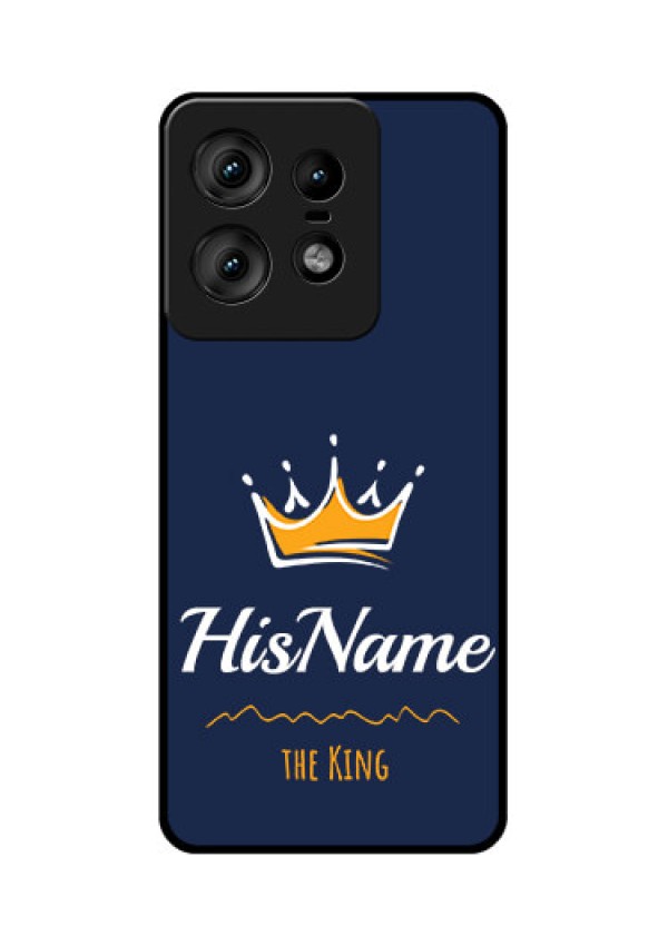 Motorola Edge 50 Pro 5G Custom Glass Phone CaseKing With Name Design