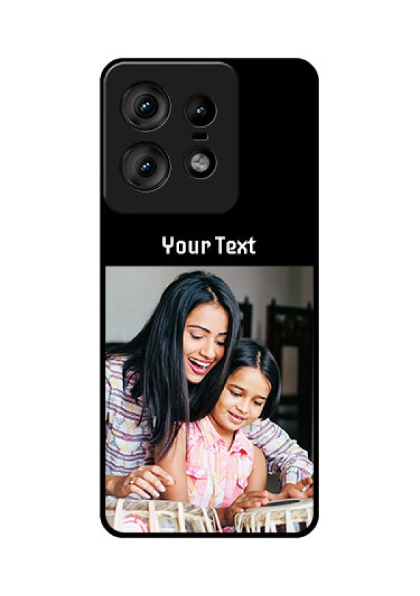 Motorola Edge 50 Pro 5G Custom Glass Phone CasePhoto With Name Design