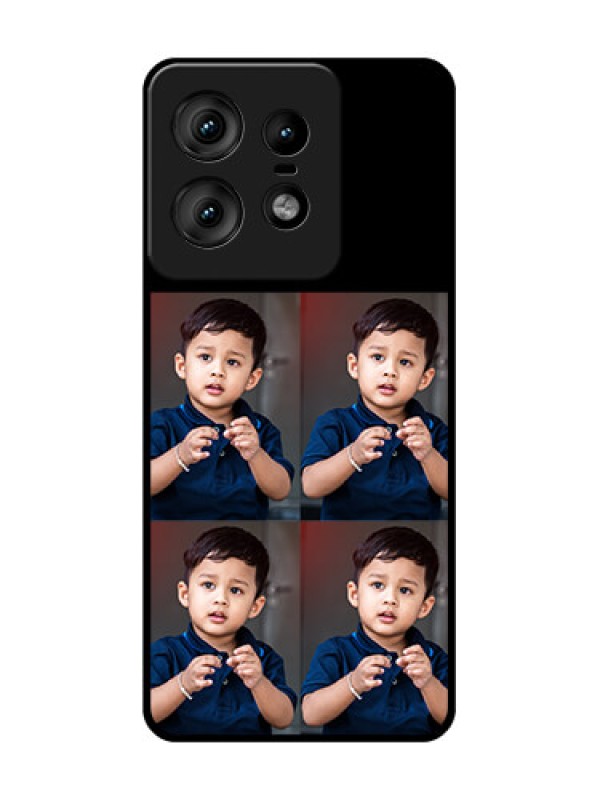 Custom Motorola Edge 50 Pro 5G Custom Glass Phone Case4 Image Holder Design