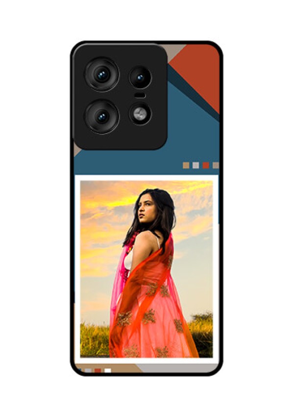 Motorola Edge 50 Pro 5G Custom Glass Phone CaseRetro Color Pallet Design