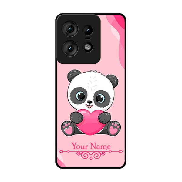 Motorola Edge 50 Pro 5G Custom Glass Phone CaseCute Panda Design