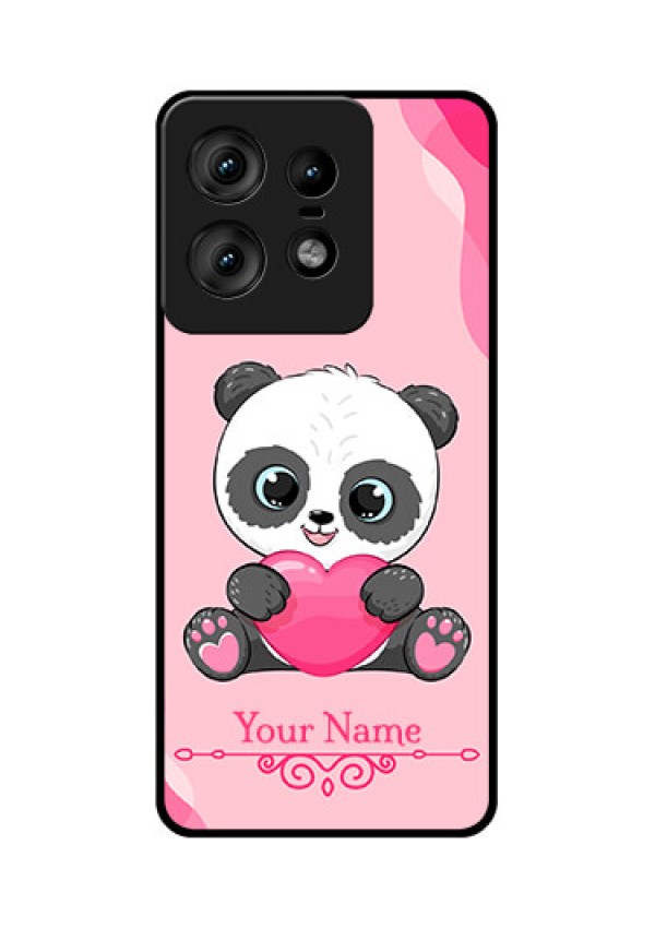 Motorola Edge 50 Pro 5G Custom Glass Phone CaseCute Panda Design