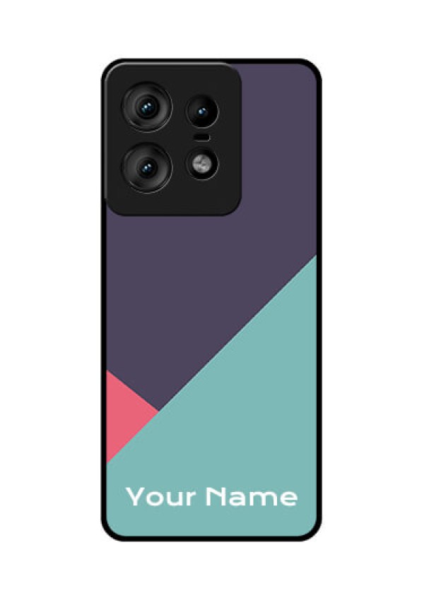 Motorola Edge 50 Pro 5G Custom Glass Phone CaseTri Color Abstract Design