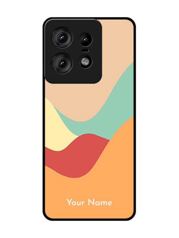 Custom Motorola Edge 50 Pro 5G Custom Glass Phone CaseOcean Waves Multi - Colour Design