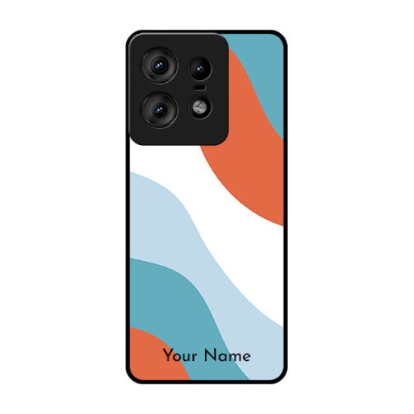 Motorola Edge 50 Pro 5G Custom Glass Phone CaseColoured Waves Design