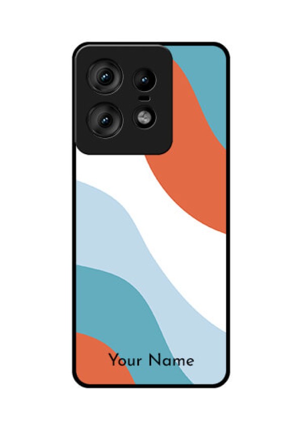 Motorola Edge 50 Pro 5G Custom Glass Phone CaseColoured Waves Design