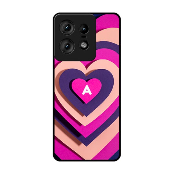 Motorola Edge 50 Pro 5G Custom Glass Phone CaseCute Heart Pattern Design