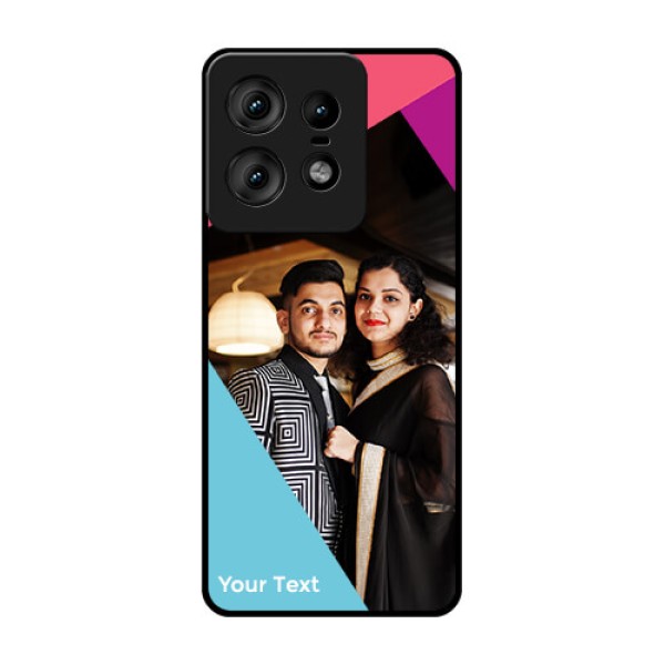 Motorola Edge 50 Pro 5G Custom Glass Phone CaseStacked Triple Colour Design Motorola Edge 50 Pro 5G Custom Glass Phone CaseStacked Triple Colour Design