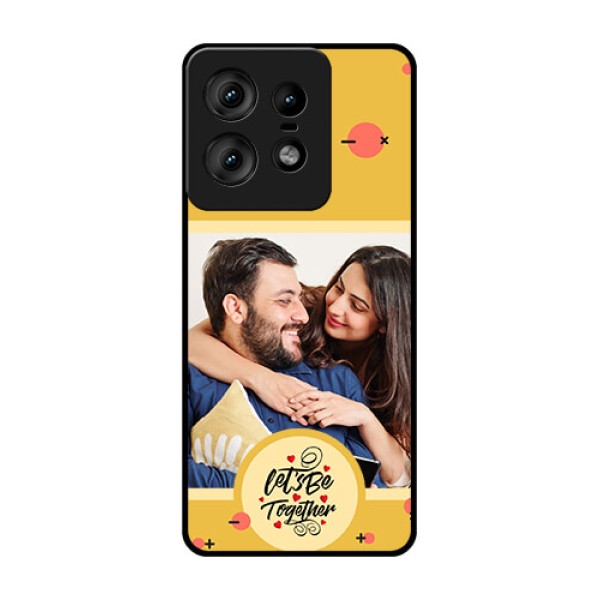 Motorola Edge 50 Pro 5G Custom Glass Phone CaseLets Be Together Design Motorola Edge 50 Pro 5G Custom Glass Phone CaseLets Be Together Design