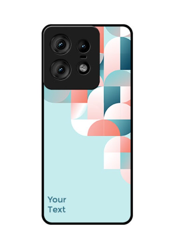 Motorola Edge 50 Pro 5G Custom Glass Phone CaseStylish Semi - Circle Pattern Design