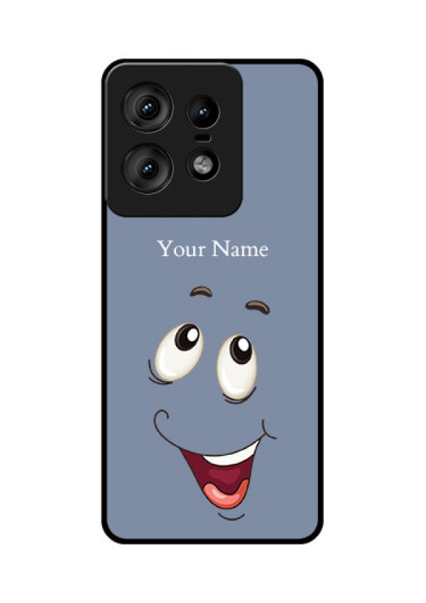 Motorola Edge 50 Pro 5G Custom Glass Phone CaseLaughing Cartoon Face Design
