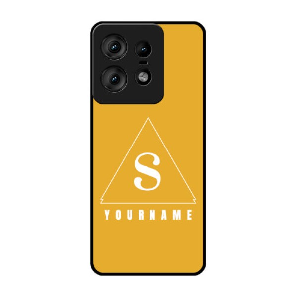 Motorola Edge 50 Pro 5G Custom Glass Phone CaseSimple Triangle Design Motorola Edge 50 Pro 5G Custom Glass Phone CaseSimple Triangle Design