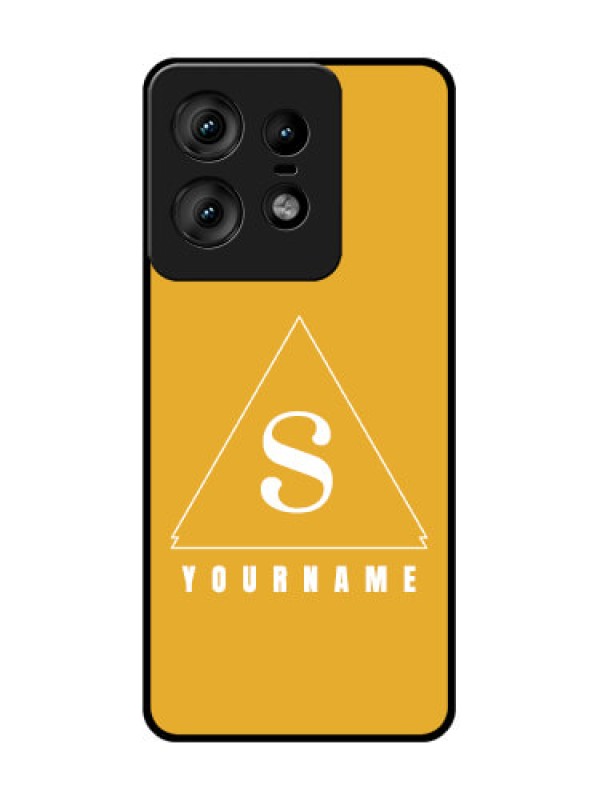 Custom Motorola Edge 50 Pro 5G Custom Glass Phone CaseSimple Triangle Design