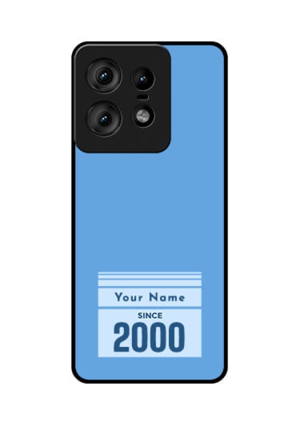 Motorola Edge 50 Pro 5G Custom Glass Phone CaseCustom Year Of Birth Design