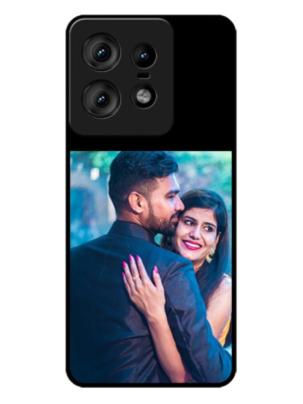 Custom Motorola Edge 50 Pro 5G Custom Glass Phone Case - Upload Full Picture With Custom Color Design