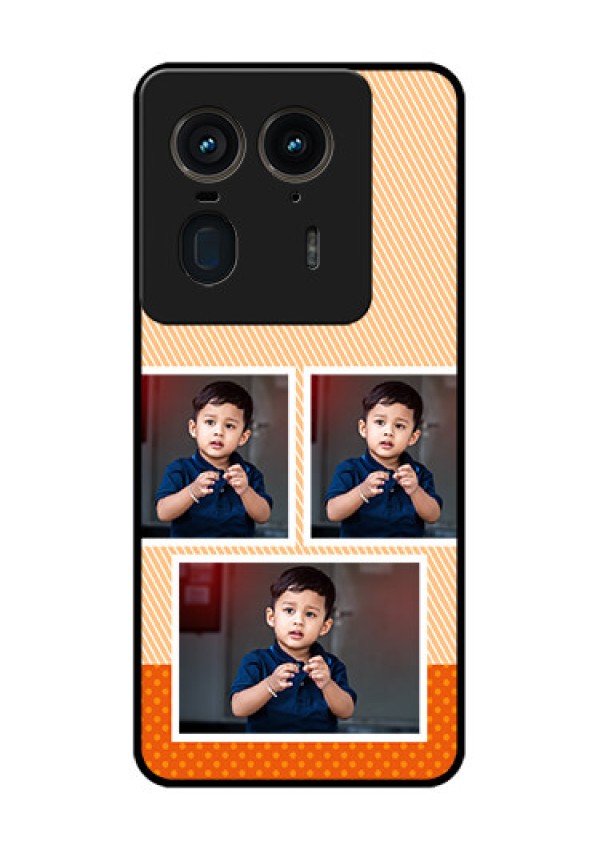 Motorola Edge 50 Ultra 5G Custom Glass Phone CaseBulk Photos Upload Design