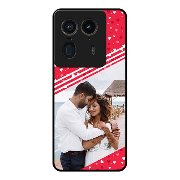 Motorola Edge 50 Ultra 5G Custom Glass Phone CaseValentines Gift Design