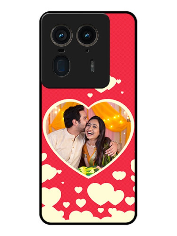 Custom Motorola Edge 50 Ultra 5G Custom Glass Phone CaseLove Symbols Phone Cover Design