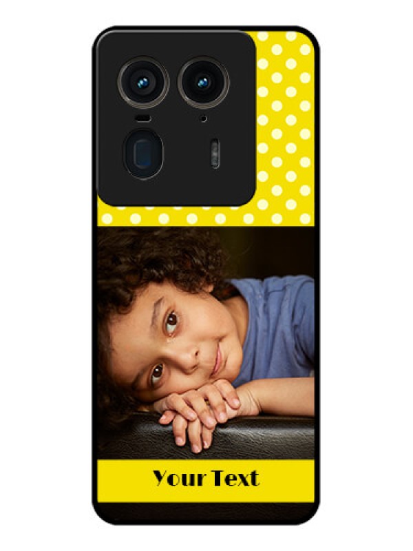 Custom Motorola Edge 50 Ultra 5G Custom Glass Phone CaseBright Yellow Case Design