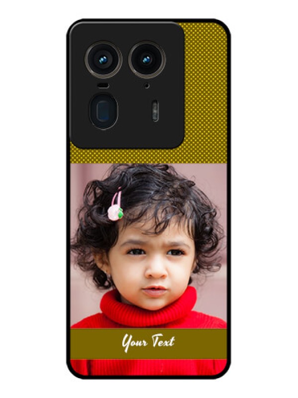 Custom Motorola Edge 50 Ultra 5G Custom Glass Phone CaseSimple Green Color Design