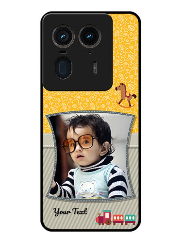 Custom Motorola Edge 50 Ultra 5G Custom Glass Phone CaseBaby Picture Upload Design