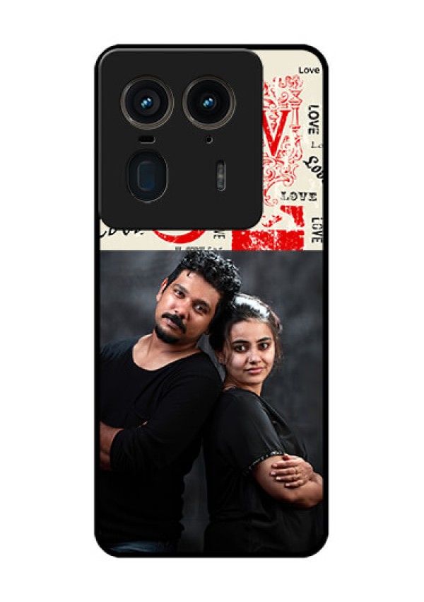 Motorola Edge 50 Ultra 5G Custom Glass Phone CaseTrendy Love Design Case
